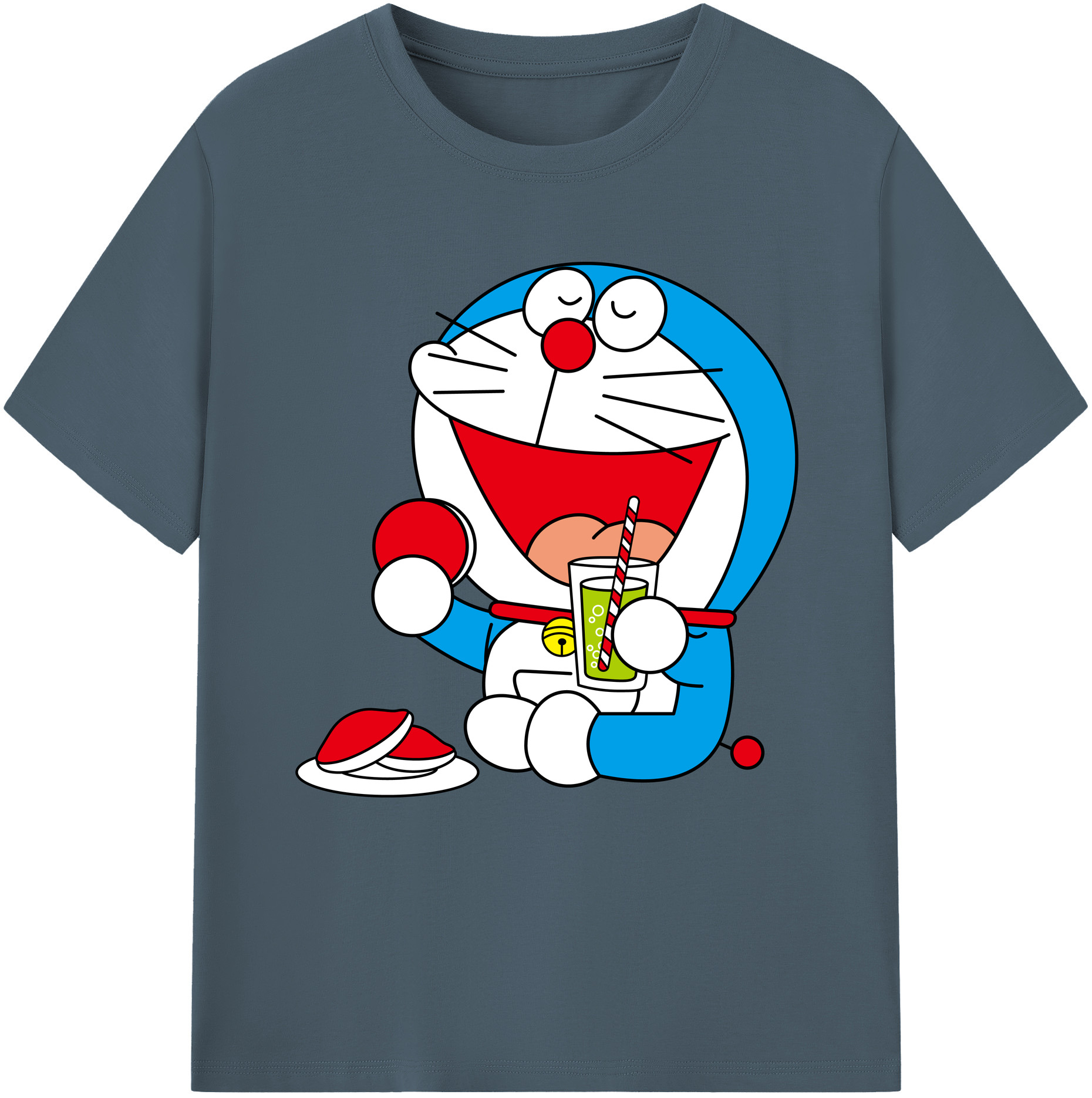 （画像用） ドラえもん Doraemon 綿100％半袖Tシャツ（フロントプリント）